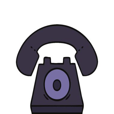 Basit bir döngü animasyonu. Eski bir telefonun çizgi filmi.