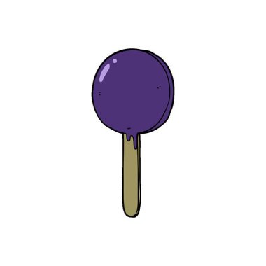 Basit bir çizgi film lolipopu.