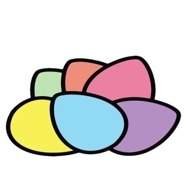 Basit bir döngülü sevimli paskalya yumurtası tasarımı