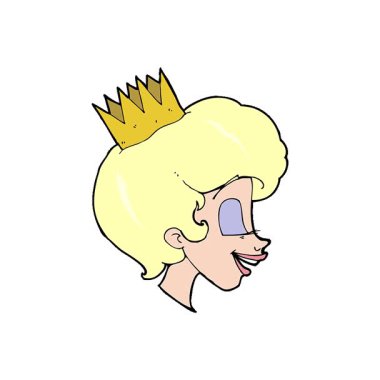 Basit bir çizgi film prensesi.