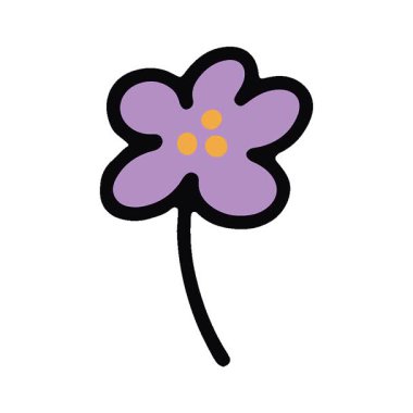 Basit bir döngü animasyon basit çiçek tasarımı