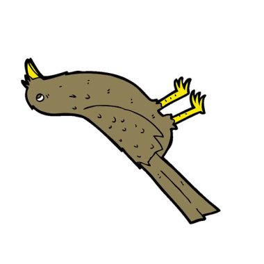 Basit bir çizgi film kuşu.