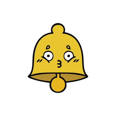 Basit bir döngü animasyon sevimli bir zil karikatürü.