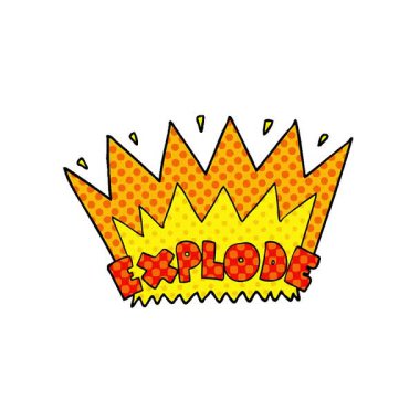 Basit bir çizgi film patlaması.