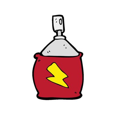 Basit bir çizgi film spreyi.