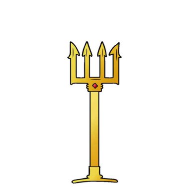 Basit bir döngü animasyon çizgi film mızrağı.