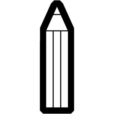 Bir kalem simgesinin basit bir döngü canlandırmalı vektör çizimi