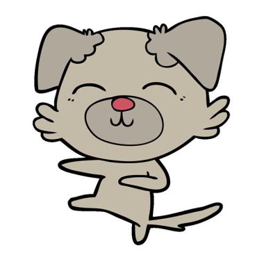 Basit bir çizgi film köpeği tekmesi.