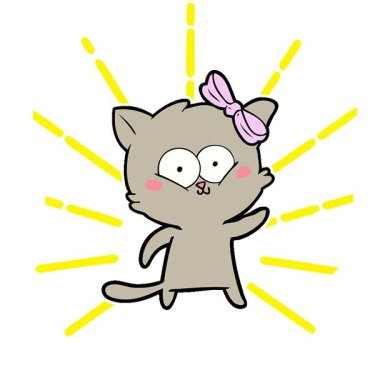 Basit bir çizgi film kedisi.