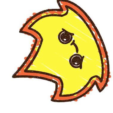 Basit bir döngü animasyon Ateş Tebeşiri Çizimi