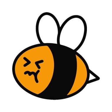 Basit bir döngülü sevimli arı animasyonu.