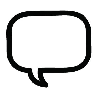 Basit bir döngü canlandırmalı konuşma balonu simgesi