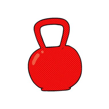 Basit bir döngü çizilmiş serbest çizim çaydanlık çanı.