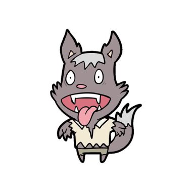 Basit bir cadılar bayramı çizgi filmi.