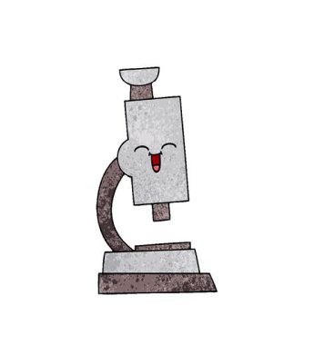 Basit bir döngü animasyon retro grunge doku mikroskobu