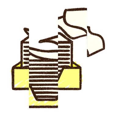 Basit bir döngü Ofis Kâğıtları Çizimi