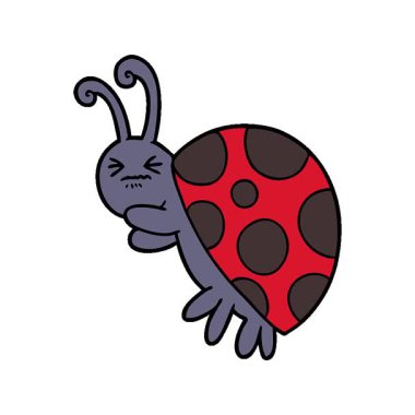 Basit bir döngülü çizgi film uğur böceği