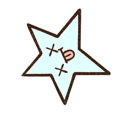 Basit bir döngü animasyonu Ölü Yıldız Tebeşiri Çizimi