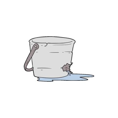 Basit bir döngülü kırık kova çizgi filmi.