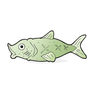 Basit bir çizgi film balığı.