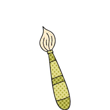 Basit bir çizgi roman tarzı çizgi film fırçası çizimi.