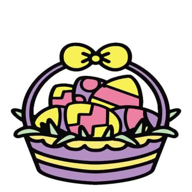 Basit bir döngü hareketli paskalya sepeti