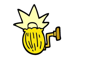 Basit bir çizgi film çizim evi ışığı.