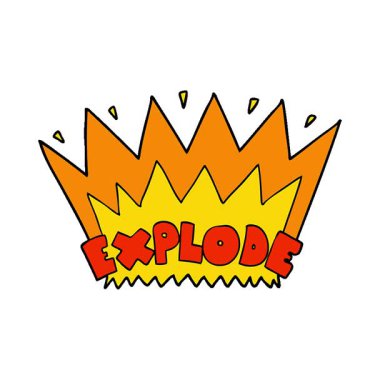 Basit bir çizgi film patlaması.