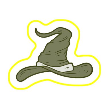 Basit bir döngü çizgi film sihirbazı şapkası.