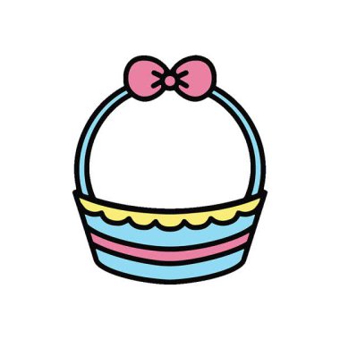 Basit bir döngü hareketli paskalya sepeti