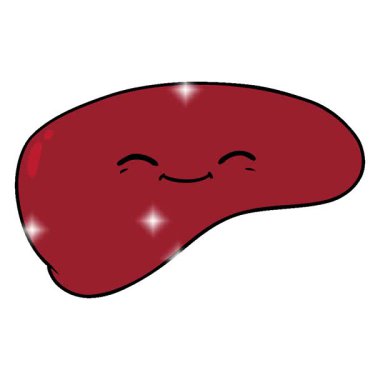 Basit bir döngü çizgi film karaciğeri.