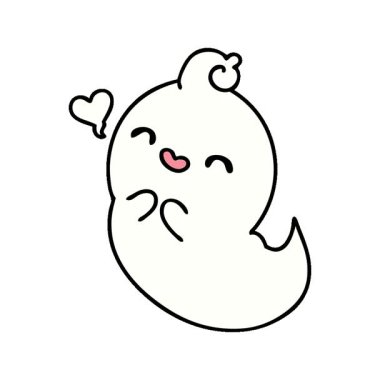 Sevimli bir hayaletin aşık olduğu basit bir çizgi film.