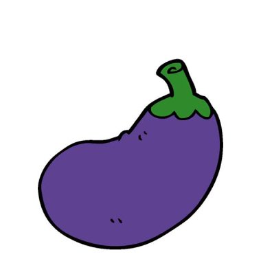 Basit bir çizgi film animasyonu. Karalama patlıcan.