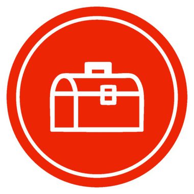 Basit bir döngü canlandırmalı araç kutusu dairesel simgesi