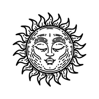 Siyah çizgi şeklinde basit bir çizgi dövmesi var.