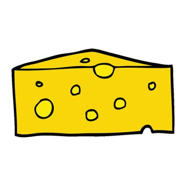 Basit bir çizgi film peyniri.