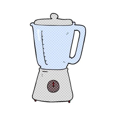 Basit bir döngü canlandırmalı freehand çizilmiş karikatür karıştırıcı