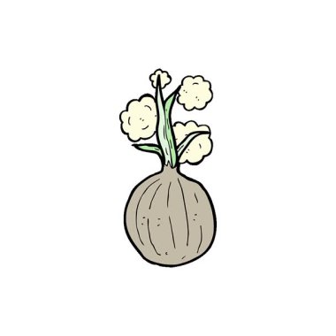 Basit bir çizgi film karakteri soğanı.