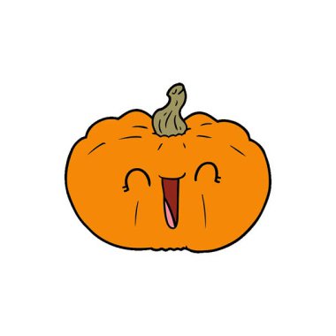 Basit bir çizgi film animasyonu balkabağı