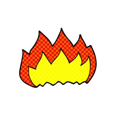 Basit bir çizgi film animasyonu. Karalama alevi.