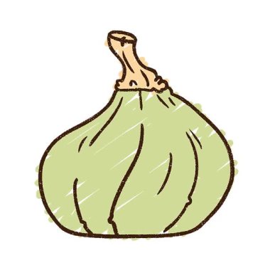 Basit bir döngü animasyon kabak tebeşiri çizimi