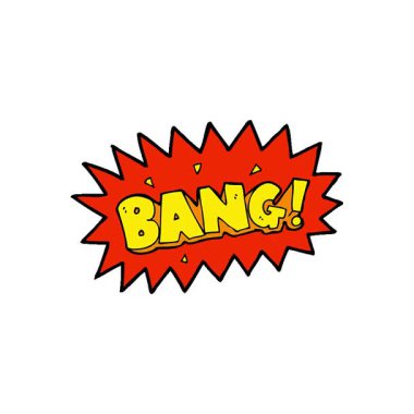 Basit bir çizgi film patlaması.