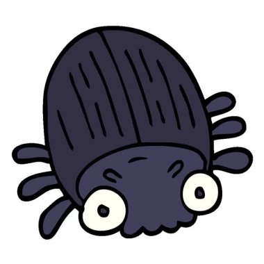 Basit bir çizgi film animasyonu. Kocaman karalama böceği.