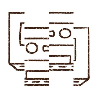 Basit bir döngü animasyon Kaset Kömür Çizimi