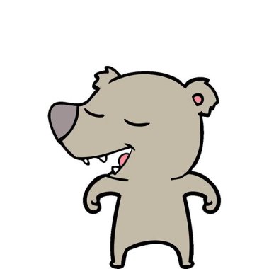 Basit bir çizgi film ayısı.