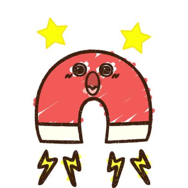 Basit bir döngü canlandırmalı mıknatıs tebeşiri çizimi