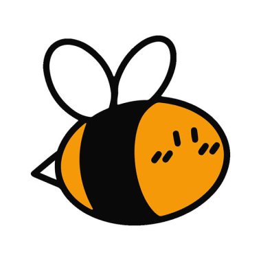 Basit bir döngülü sevimli arı animasyonu.