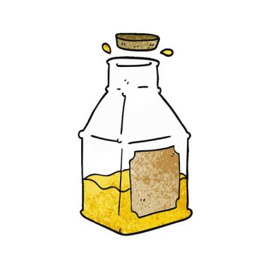 Sürahide basit bir çizgi film karalama içeceği