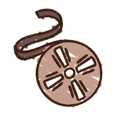 Basit bir Döngülü Film Reel Tebeşir Çizimi