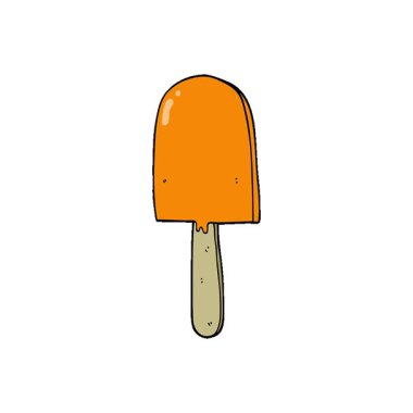 Basit bir çizgi film lolipopu.